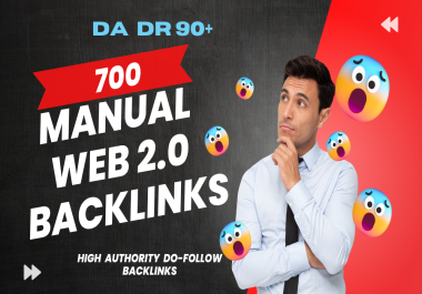 I will create 700 Manual DO-follow web 2.0 backlinks
