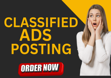 I will post classified ads on top 50 classified ad posting sites