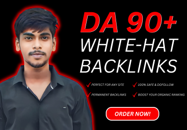 High quality DA 90 Dofollow whitehat manual 30 backlinks for google top ranking