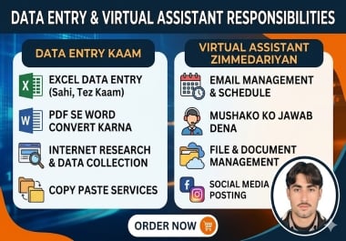 You will get all type of Data Entry Services