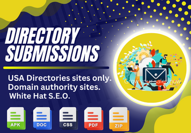 create 300 directory submission SEO backlinks