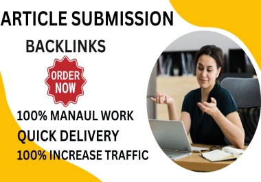 40 on top High-Quality Article Submission Backlinks