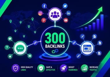 Complete 300 Backlink Bundle Network Profile,  Forum & WP Profiles for Any URL