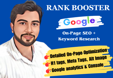 I will do on-page SEO to boost your site ranking