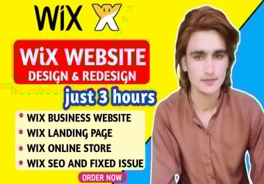 I will design wix website for your business or redesign the wix website,  wix developer