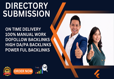 I will do top 50 web directory submission dofollow backlinks manually