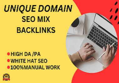 I will do high quality mix backlink with manual white hat SEO link building
