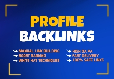 150 PR9 Dofollow Profile Creation Backlinks Manually