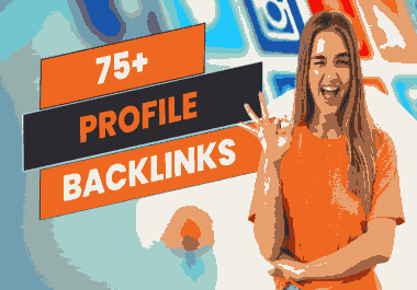 I will create social media profiles backlinks,  SEO link building