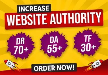 I will increase domain rating ahrefs DR ur domain authority da pa tf cf