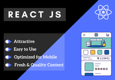 I will be your React Js,  Next Js,  Angular Js and Node js Developer.