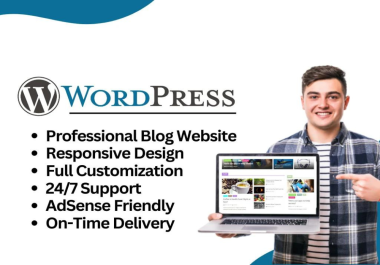 I will create or design professional wordpress blog website for you