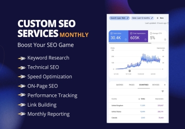 I will provide custom SEO services for website and google business ranking