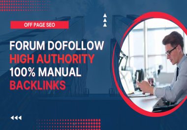 Rank your website 100 high-authority SEO Forum backlinks