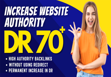 I will increase domain rating ahrefs dr by high domain authority dofollow seo backlinks