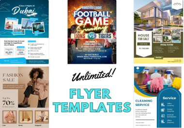 Design 5 SEO business add flyer with content