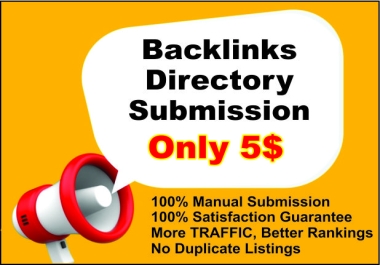 10 Directory Submission backlinks for the website