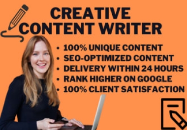 I will be your freelance content writer and blog writer 100 unique