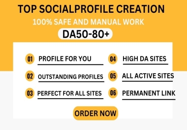 create a fully optimized to social profile creation
