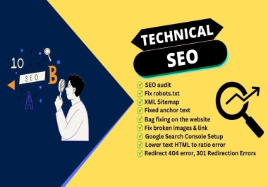 I will Fix Your Website bug do Technical SEO,  WordPress SEO,  and More