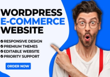 I will build a wordpress website with a custom design