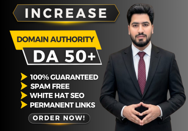 I will increase Moz Domain Authority DA 50+