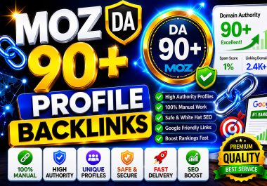 I Will Create 250 High DA 70+ Profile Backlinks for Higher Google Ranking