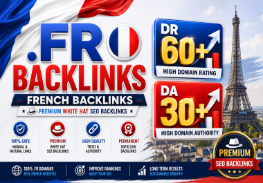 I will create 50 High-Quality. Fr French DR 60+ and DA 30+ PBN Backlinks