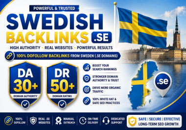 I will create 100 High-Quality. se Swedish PBN Backlinks