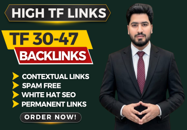 I will create 300 High TF 30+ contextual dofollow Backlinks