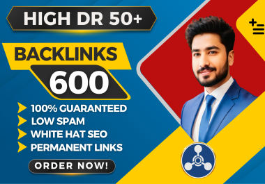 I will create 300 DR 50 plus Contextual SEO Backlinks from Unique Domains