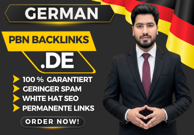 I will create 30 High Quality. DE Backlinks to Improve Ranking