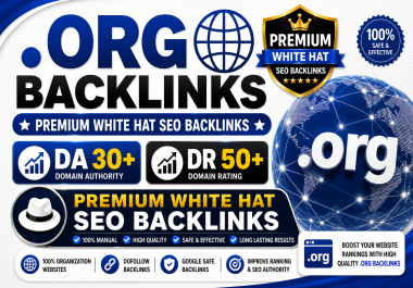 I will create 50 High Quality. org General PBN Backlinks