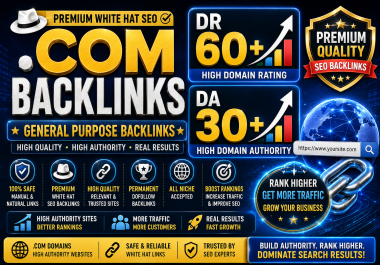 I will create 200 High Quality. Com High DR 60+ and DA 30+ PBN Backlinks