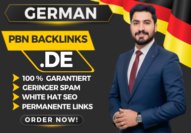 I will create 30 High Quality. DE Backlinks to Improve Ranking