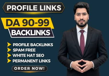 I Will Create 250 High DA 70+ Profile Backlinks for Higher Google Ranking