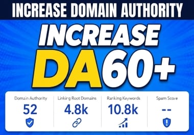 I will Increase Your Site Domain Authority Moz DA 60+