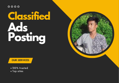 I will do 100 classified ads posting top classified ads posting site