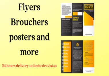 I can design a professional brochure for your business using canva design.