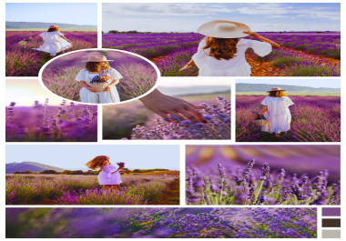 I can make beautiful and eye catchy photo collage using canva templates.