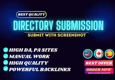 I will do 100 Best Quality Directory Submissions