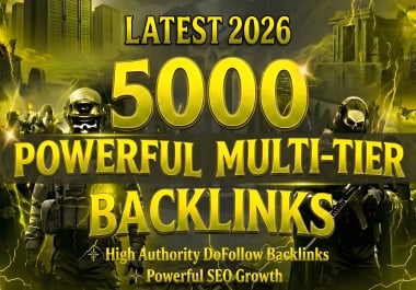 SUPERIOR Multi 3-Tier SEO Package with 5000 Backlinks & Professional Link Building