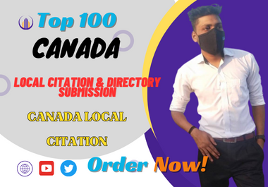 I will do top 100 Canada local citations and directory submission
