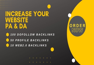 Increase your website PA & DA with quality backlinks