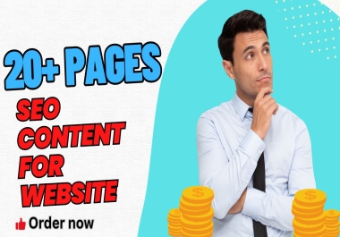 I will provide 20+ Pages SEO content writing for your Website