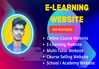 I will design lms learn dash simple website