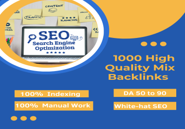 I will build 1000 high-quality Do-follow mix platform Backlinks