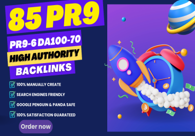 I will create 85 high DA PR9 Profile Backlinks