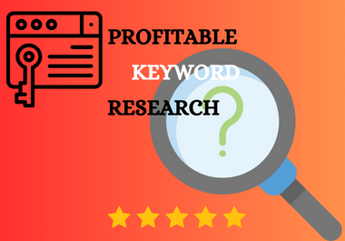 I will do the best profitable kw research for your website