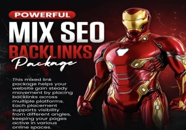Get High Quality Premium Mix Backlinks Package